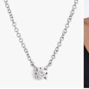 Bony Levy NEW Petite Liora Diamond Solitaire Pendant Necklace